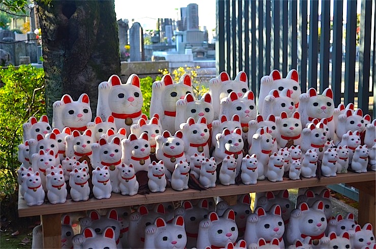 Gotokuji, Tokyo’s lucky cat shrine with manekineko statues