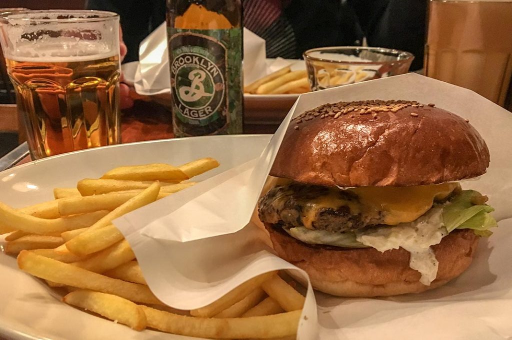 The Classic Burger at Golden Brown in Tokyo is one of the highlights in the  Tokyo cuisine.
