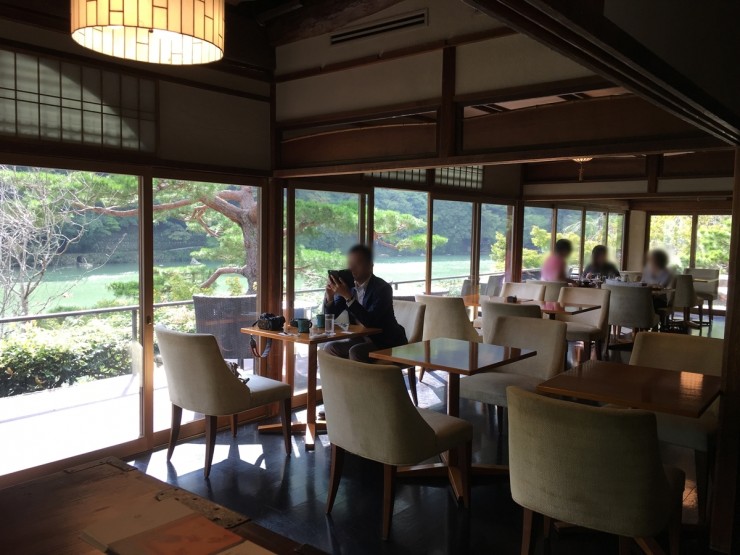 Arashiyama Food Coffee Afternoon Tea Suiran Hotel Teahouse Riverside Elegant Luxury Cafe Hassui