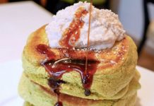 Matcha Pancakes at ‘A Happy Pancake’ Kyoto