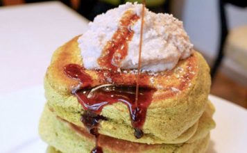 Matcha Pancakes at ‘A Happy Pancake’ Kyoto