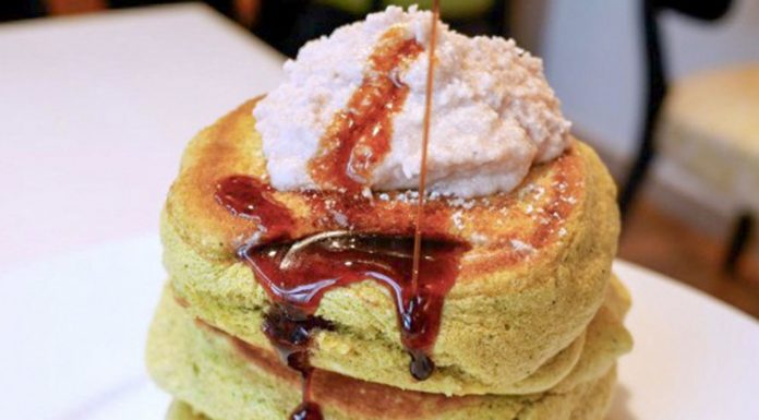 Matcha Pancakes at ‘A Happy Pancake’ Kyoto