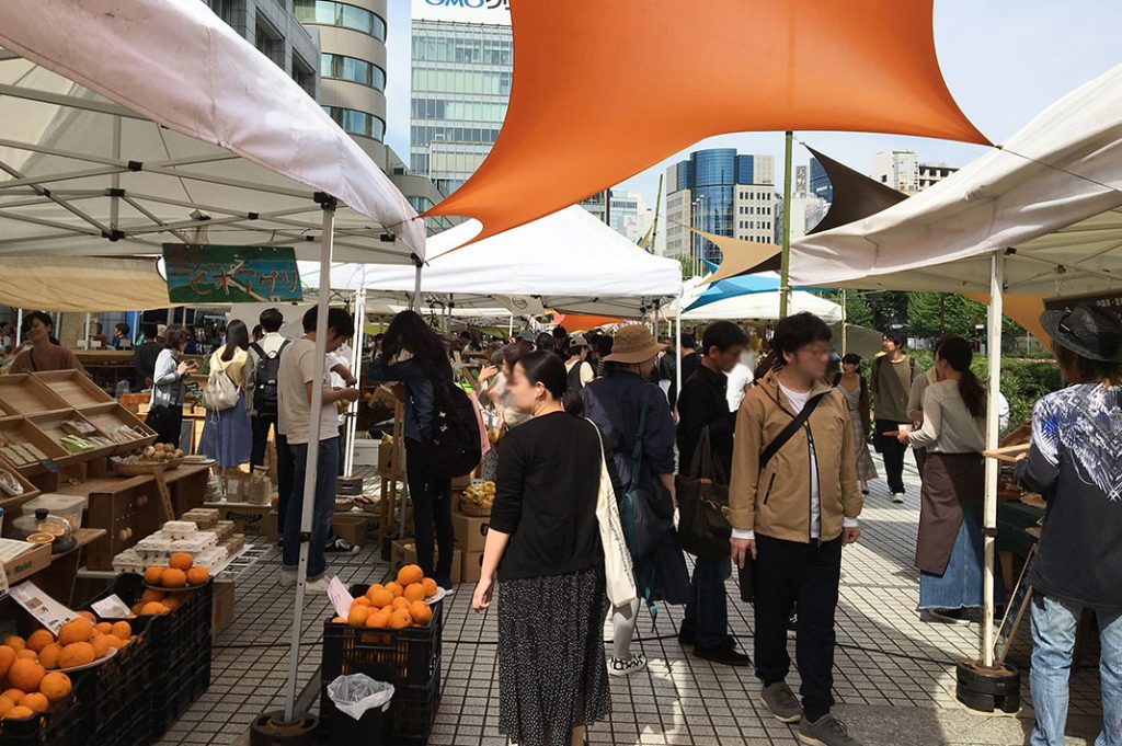 Tokyo food markets Tokyo Farmer's market omotesando