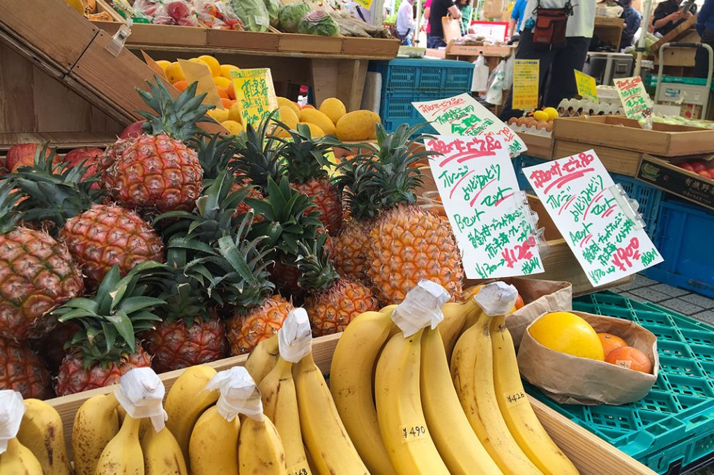 Tokyo food markets Tokyo Farmer's market omotesando