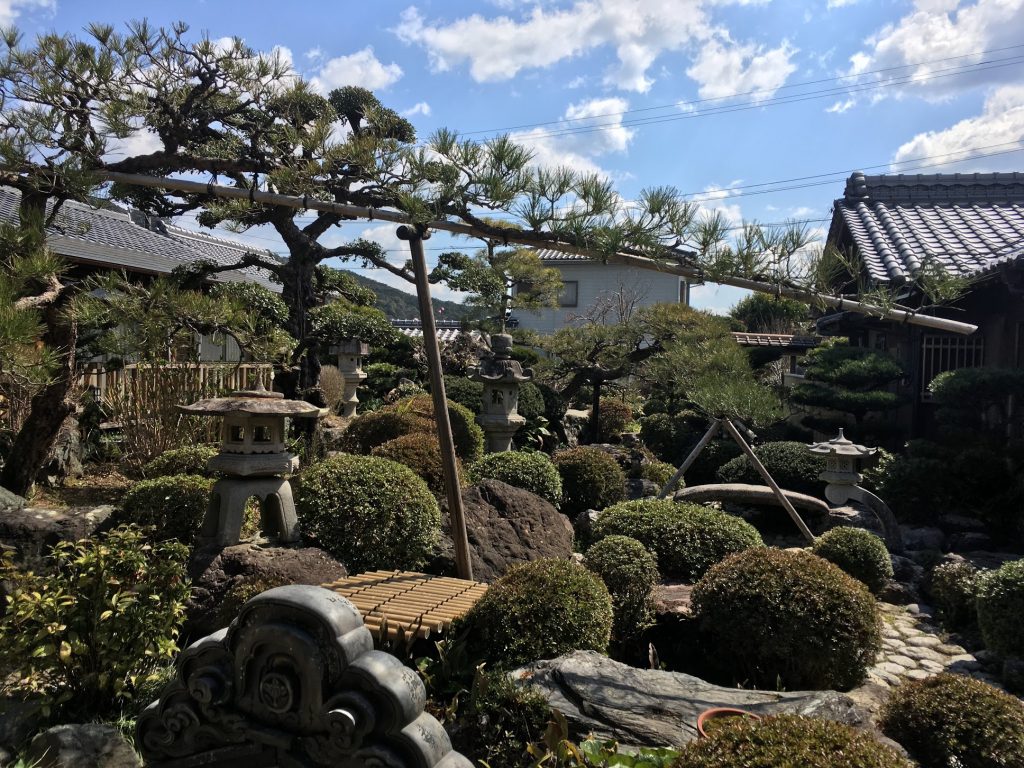 The Interior Garden of the Odai Tea Field Villa