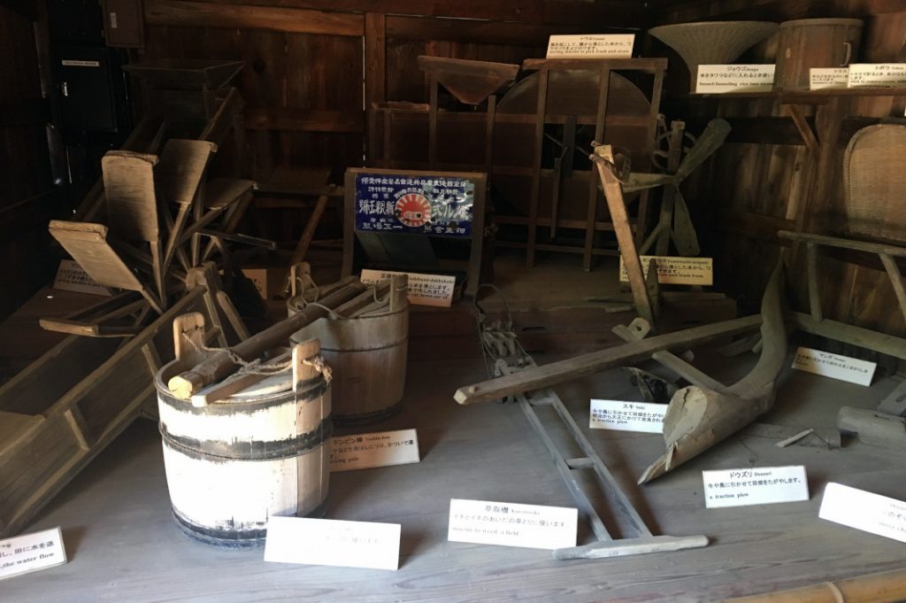 Not only about architecture, the museum also displays folk tools.