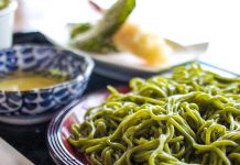 Cool Down With Green Tea Soba, Perched Over A Flowing River