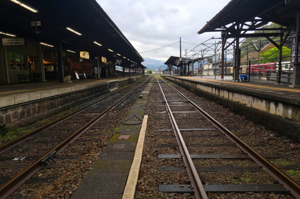 The Hitoyoshi train is pleasantly rustic and located along the route of one of Japan's last remaining steam engines. 