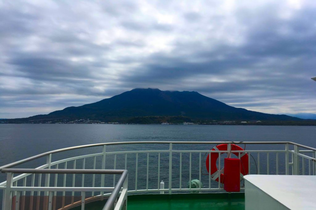 As the ferry departed, we said goodbye to the Sakurajima volcano, and eagerly awaited our arrival in Okinawa.