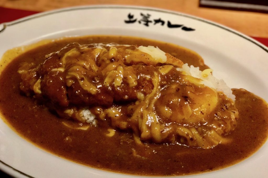 Joto Curry Shibuya Honten serves huge plates of curry rice with a variety of toppings. 
