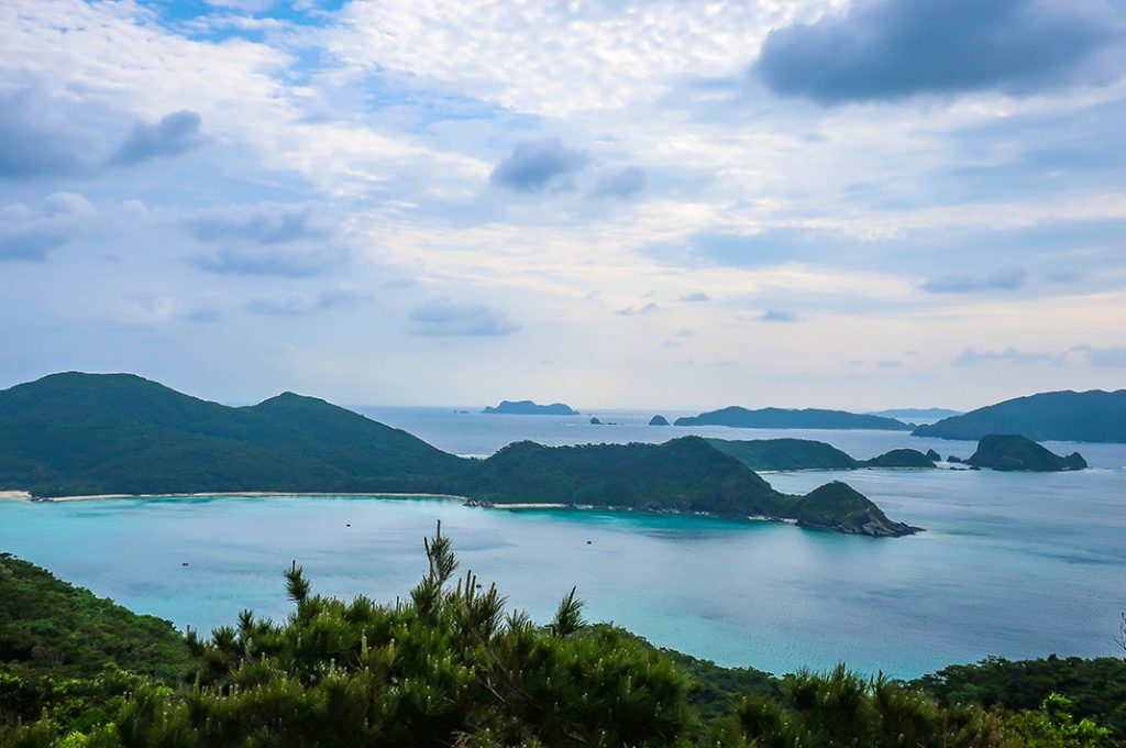 As you approach Naha, more and more small islands begin to dot the landscape.