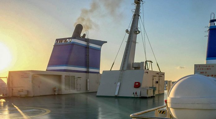 The Okinawa Ferry Voyage: Tokyo to Okinawa Day 14 The top deck was the only escape from the sometimes claustrophobic space below decks.