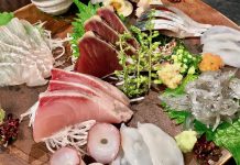 Tobusakana—A Local Seafood Izakaya in Shimokitazawa Mixed sashimi platter at Tobusakana