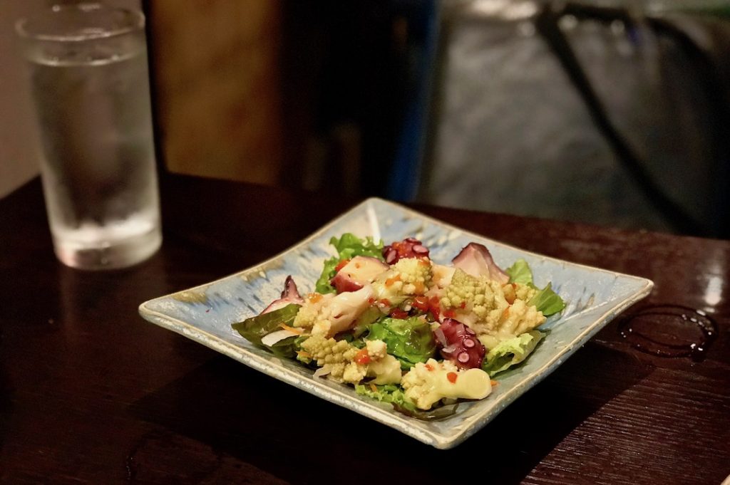 Octopus and romanesco salad