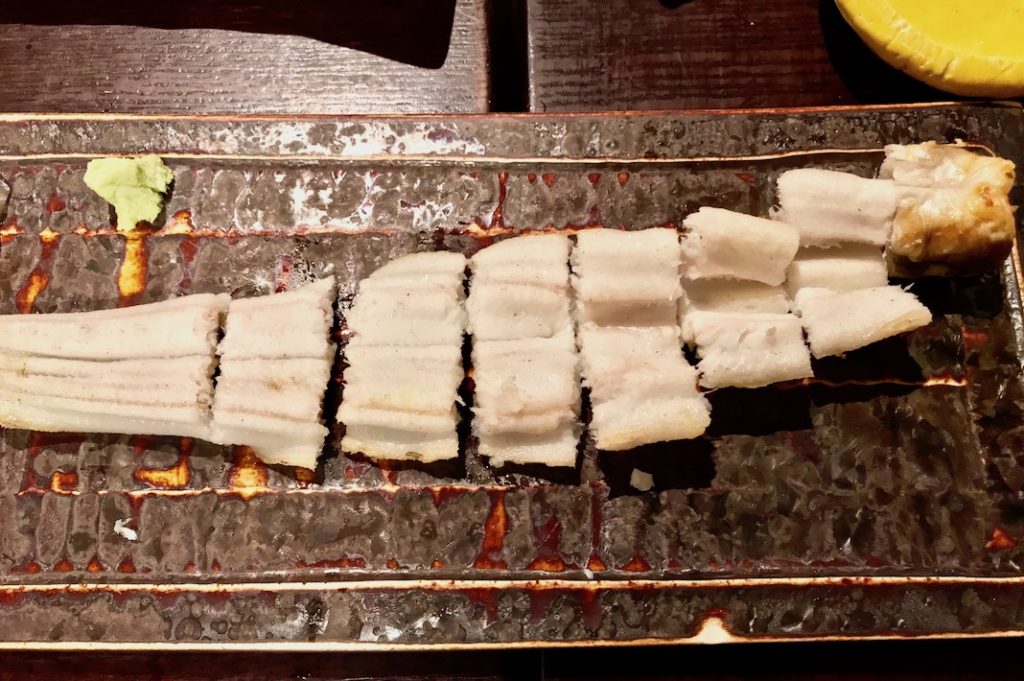 Grilled ocean eel