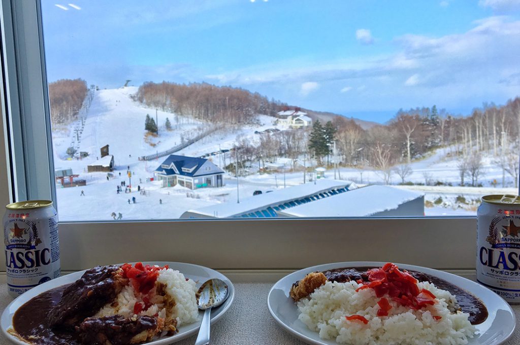 japanese curry at teine ski resort hokkaido, sapporo in winter, sapporo, sapporo december