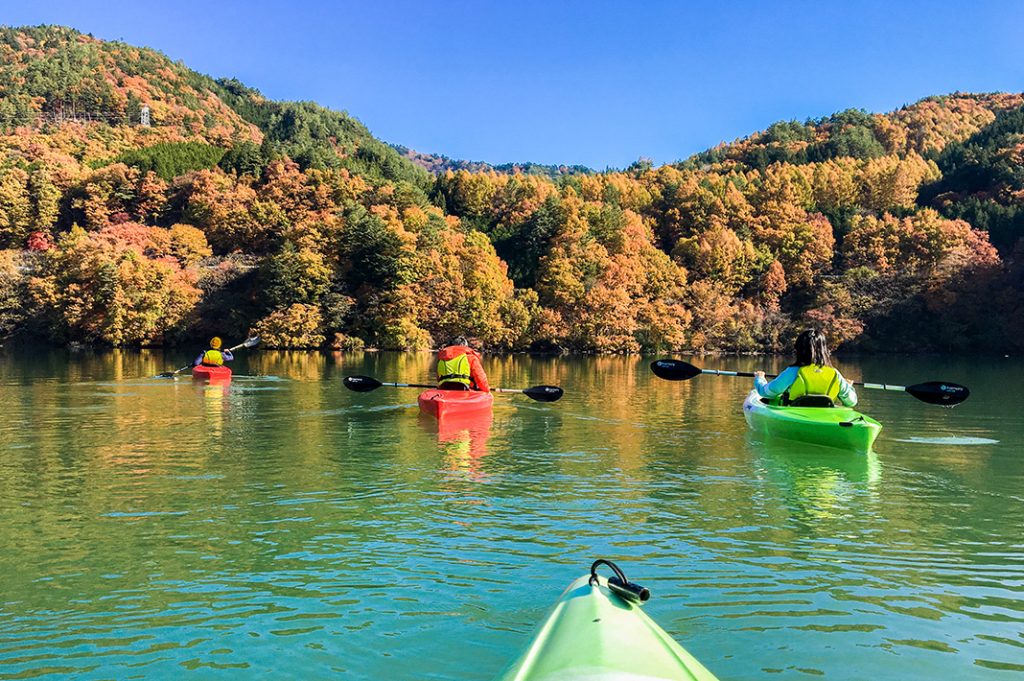 kayaking in japan, Canoeing in japan, japan kayak, ontake lake, lake ontake, otaki village 