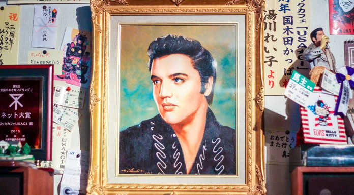 All Shook Up at Osaka’s Elvis-themed Bar USAGI Bars in Japan
