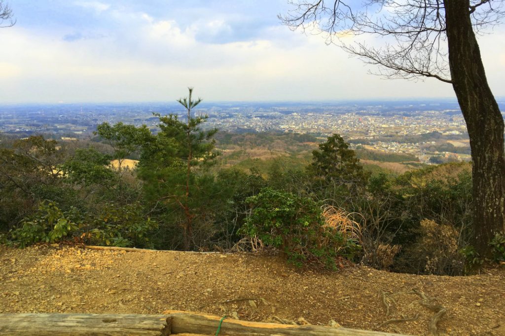 From Mt. Hiwada, hikers can see well past Hidaka city to the horizon. The red spider lily festival is held in the Hidaka area.