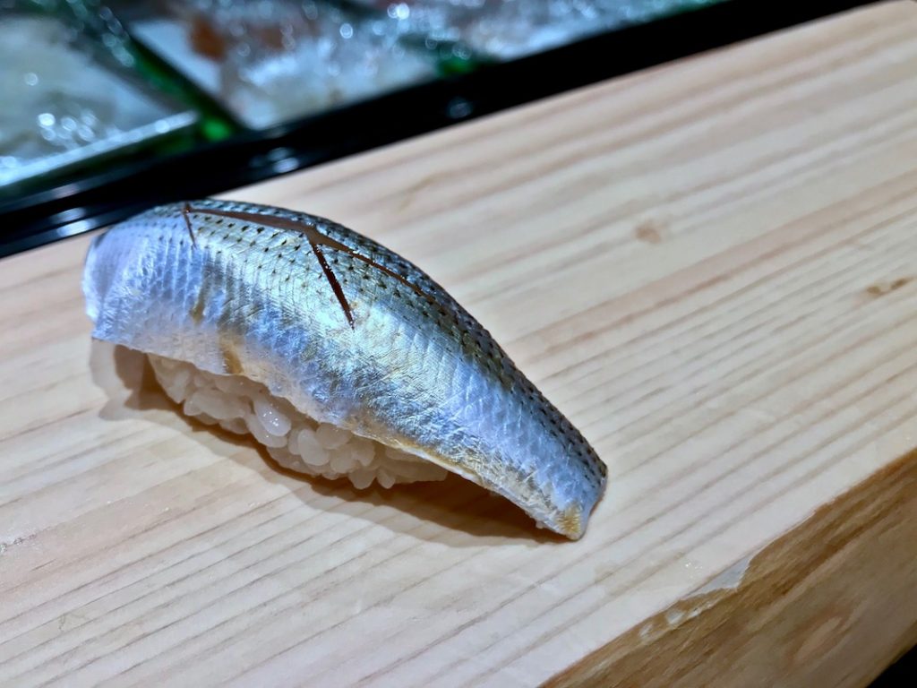 Kohada, or shad gizzard at Ariso in Haneda Airport