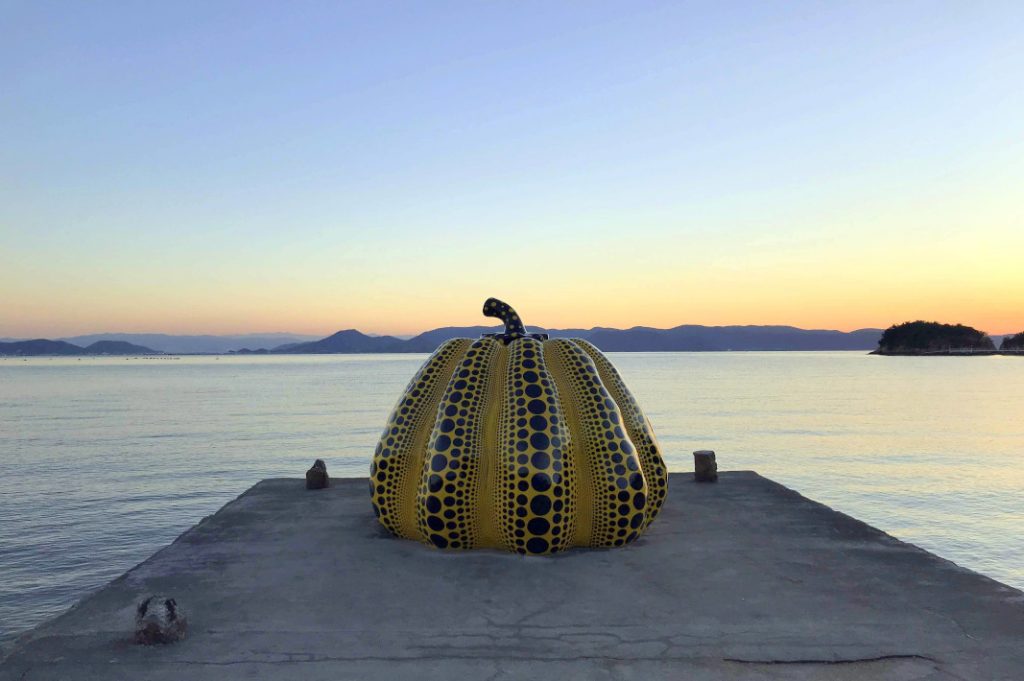 Yoyoi Kusama's pumpkin is the impromptu symbol of Naoshima