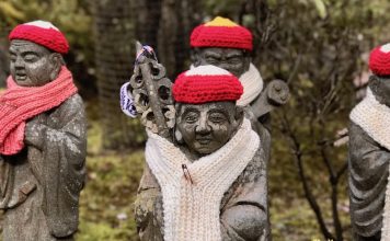 These Adorable Knitted Hats Are Unmissable on Miyajima