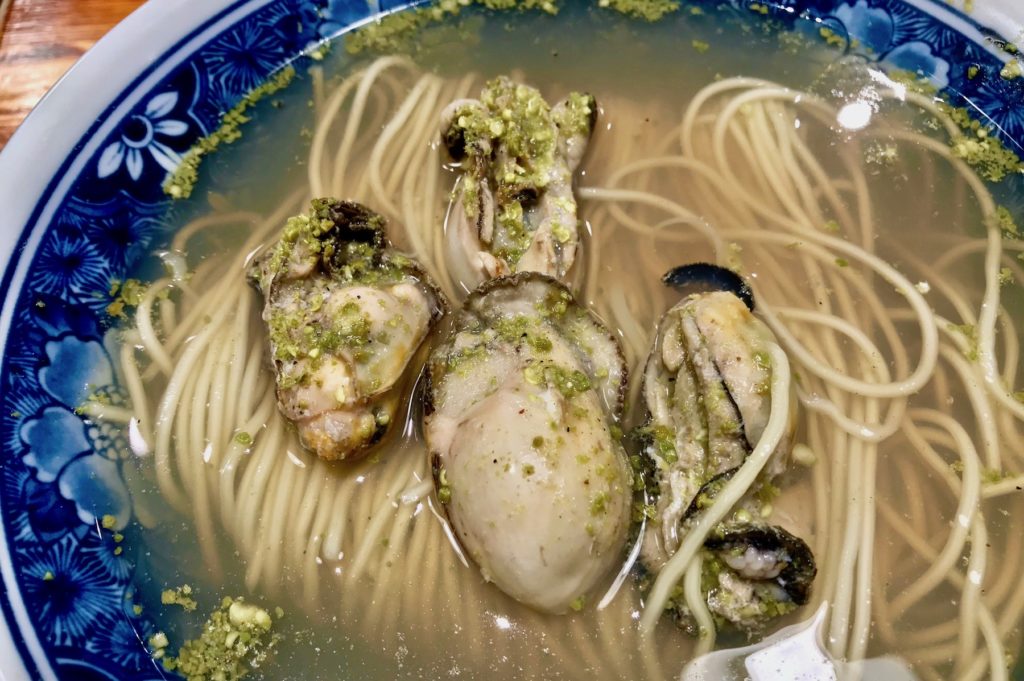 Close-up of oysters