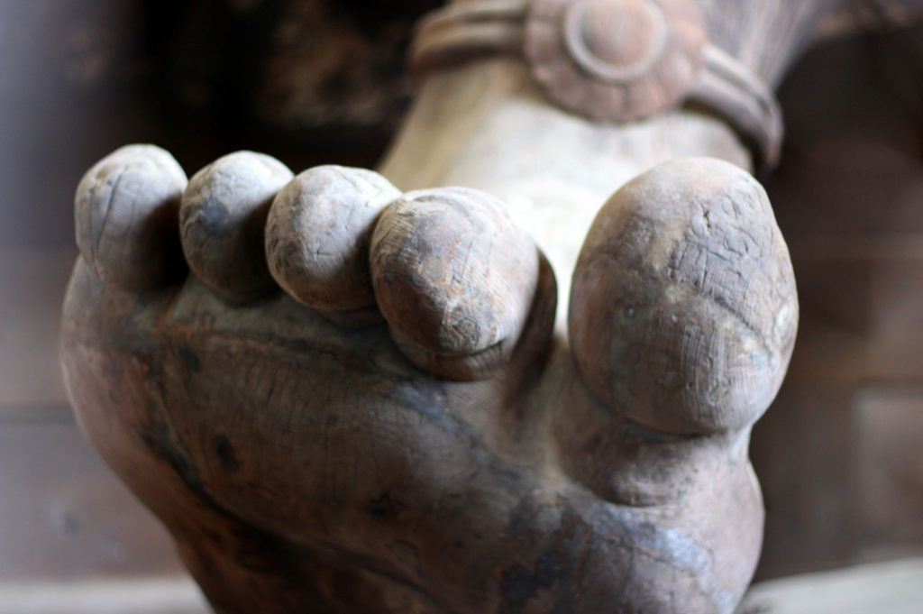 The statues at Todai-ji Temple (home of the great buddha) are beautifully sculpted