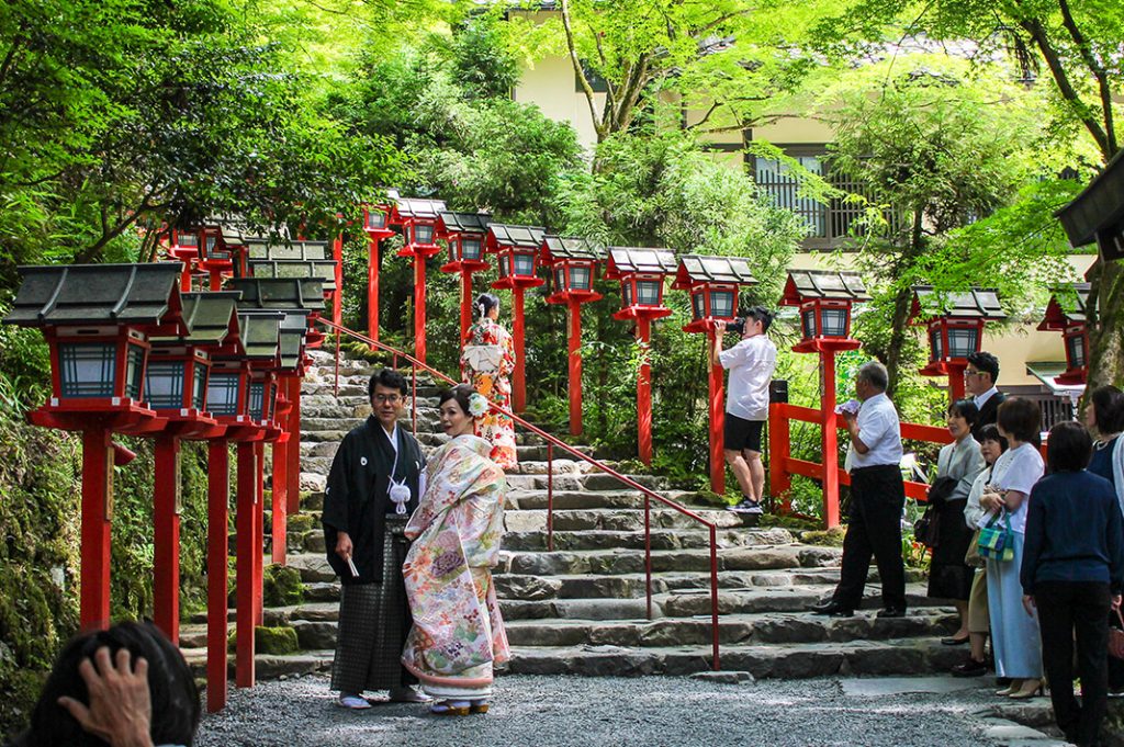 A wedding at Kifune Shrine, Kibune, Kyoto