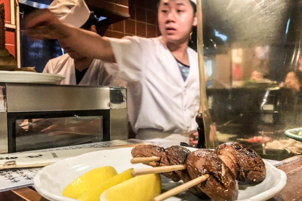 Some of the best yakitori in Nakameguro can be found at Kushiwakamaru