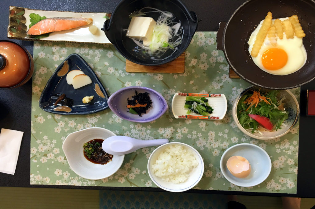 Most ryokan will provide set meals either privately in your room or in a dinning hall