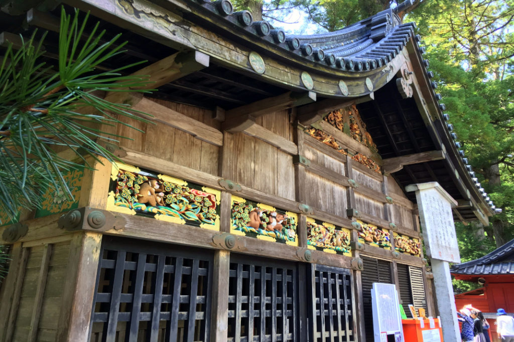 These monkeys keep watch over the Shrine's sacred horses.