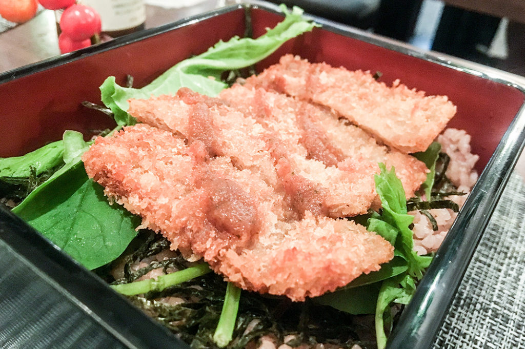 Katsu-don: Saido vegan restaurant in Jiyugaoka, Tokyo