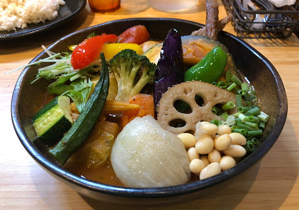 Delicious Vegetable Soup Curry at Samurai Curry in Shimokitazawa