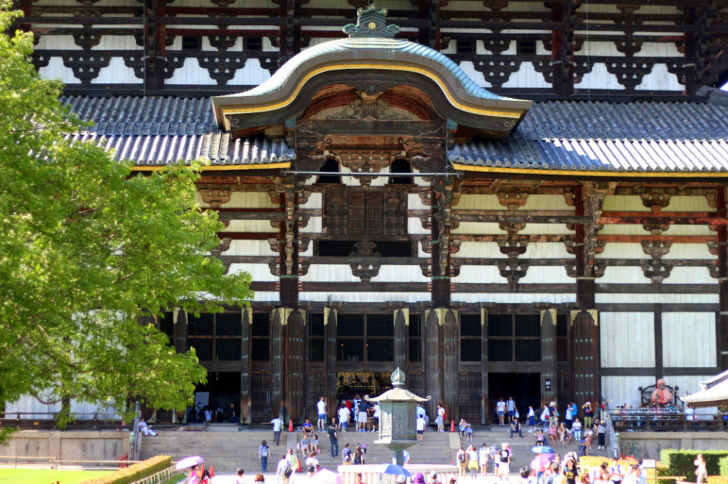 While Todai-ji Temple looks big from a distance, it's massive up close