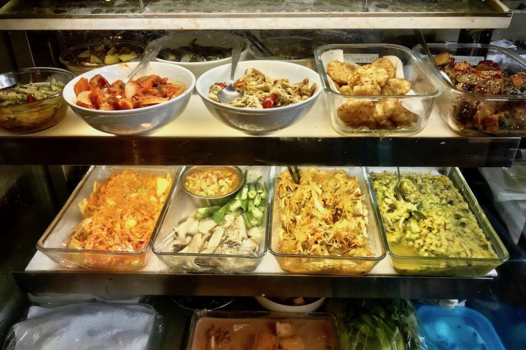 Vegan side dishes at the deli counter