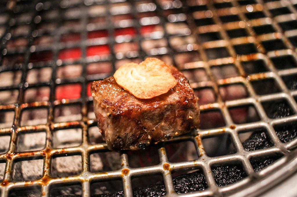 Pontocho yakiniku joint Hiro Beef serves up juicy wagyu cuts over charcoal. 