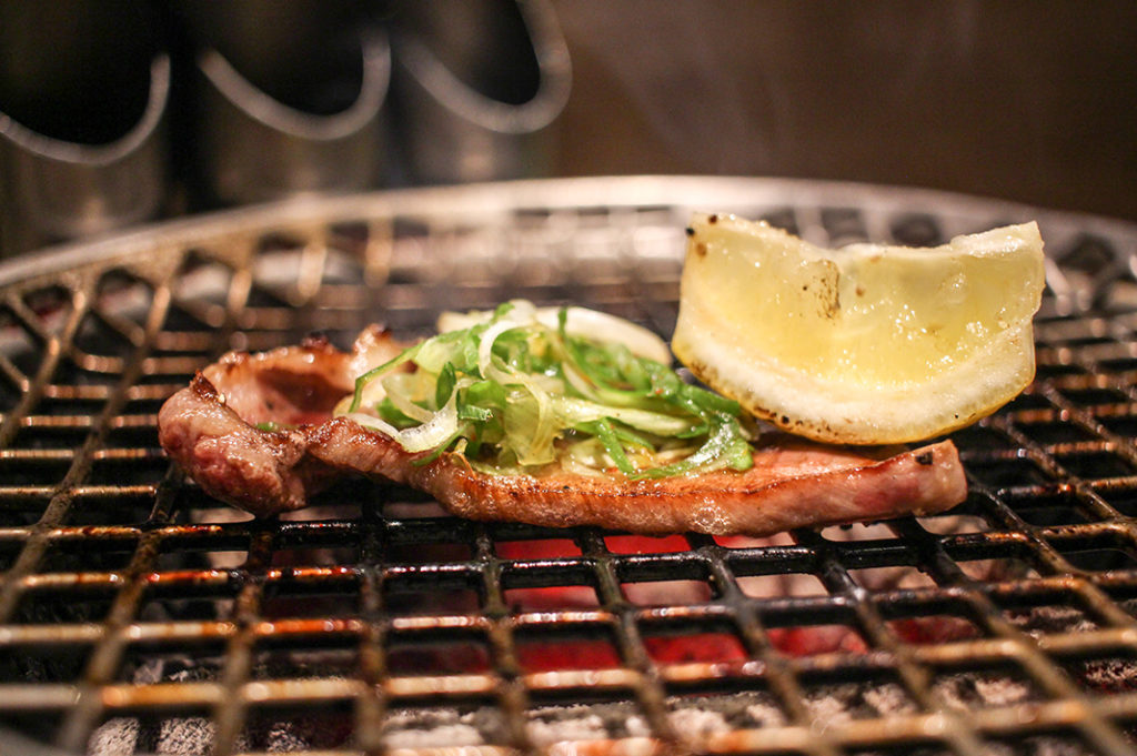 Pontocho yakiniku joint Hiro Beef serves up juicy wagyu cuts over charcoal. 