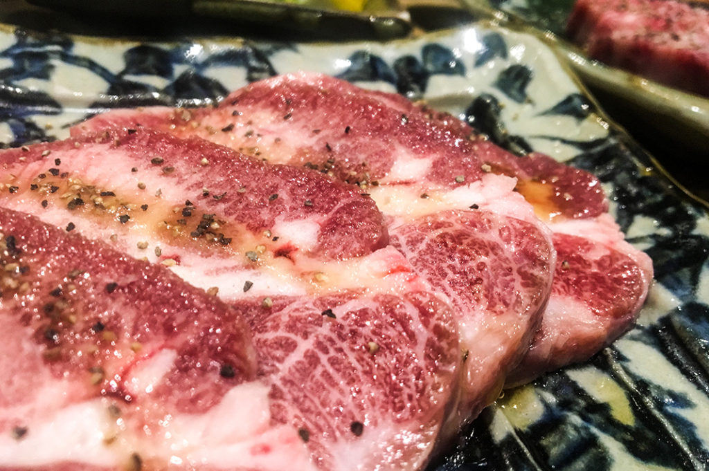 Pontocho yakiniku joint Hiro Beef serves up juicy wagyu cuts over charcoal. 