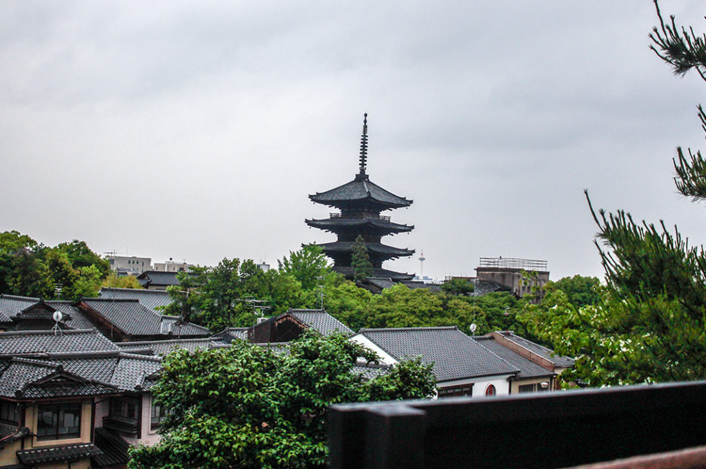 Looking out over Higashiyama from Kodaiji Temple