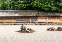 Contemplating the Mysterious Rock Garden of Ryoanji Temple