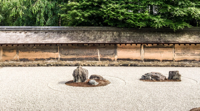 Contemplating the Mysterious Rock Garden of Ryoanji Temple