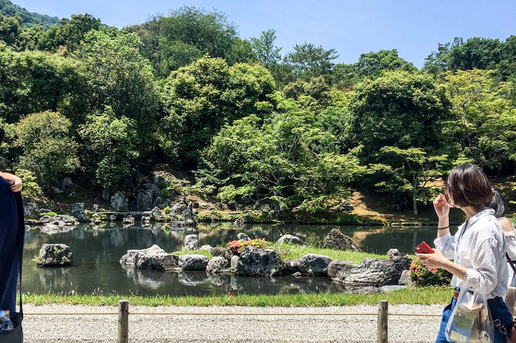 The famed gardens at Tenryuji Temple in Arashiyama