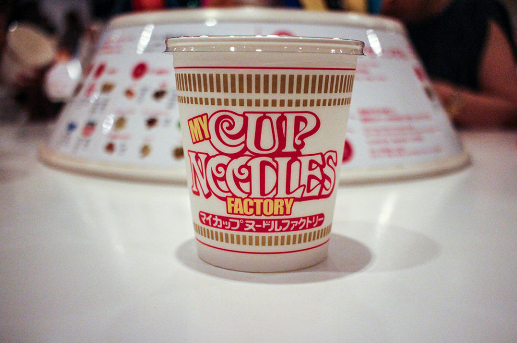 Make your own at the My CupNoodles Factory at the Yokohama Cup Noodles Museum