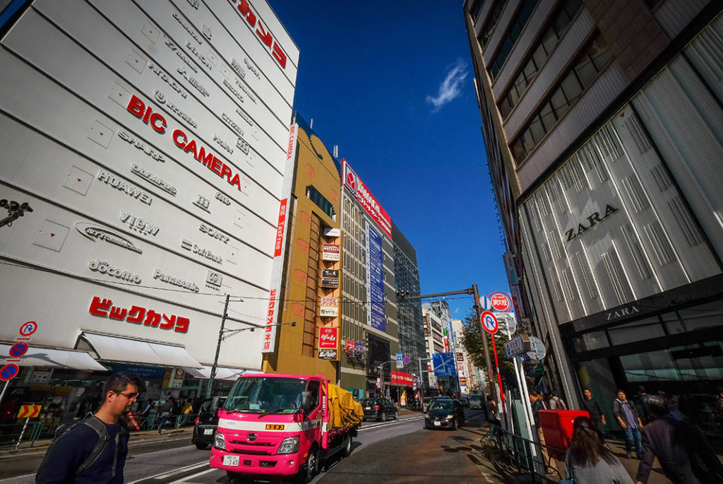 Electronic stores in Ikebukuro (big camera, yodobashi camera)