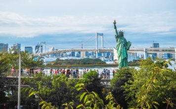 Crossing the Rainbow Bridge and Diving Into an Odaiba Tour Rainbow Bridge in Odaiba