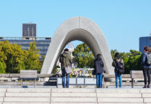 Paying Respects at the Hiroshima Peace Memorial Park