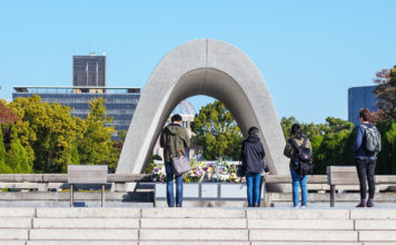 Paying Respects at the Hiroshima Peace Memorial Park