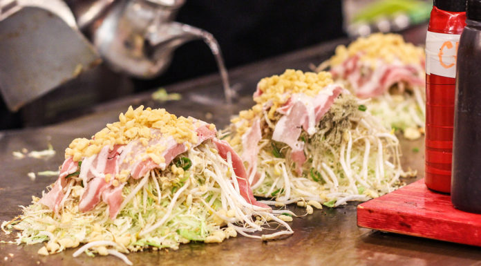Exploring Hiroshima-style Okonomiyaki at Okonomimura