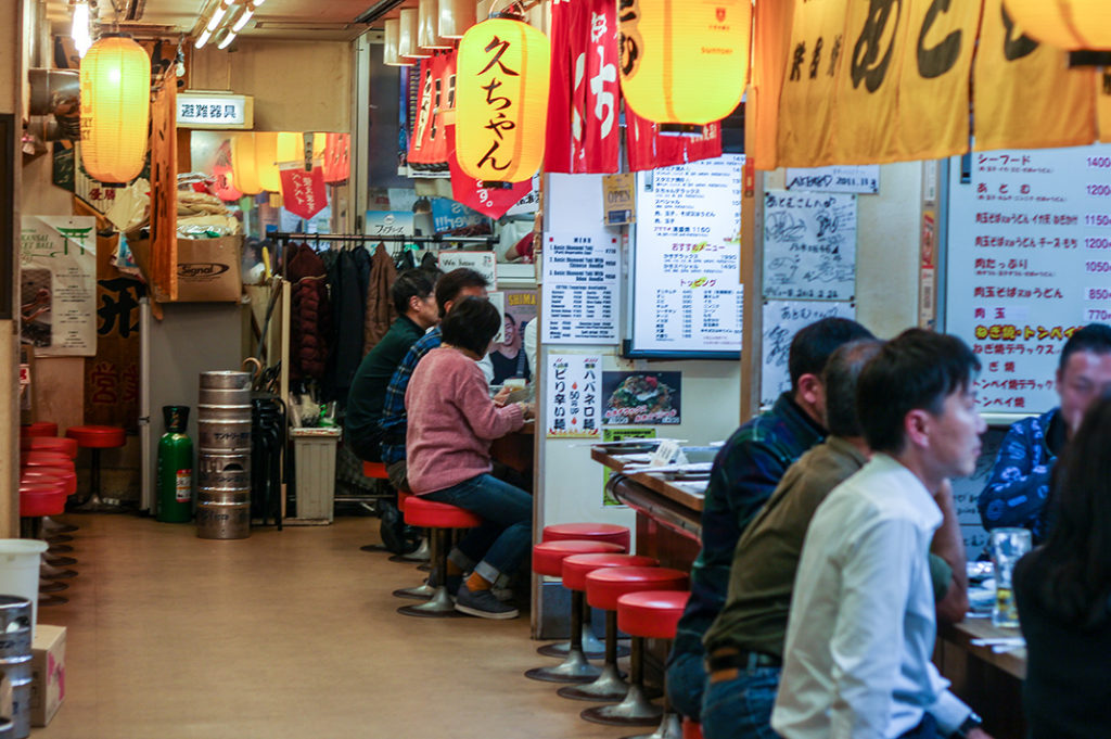 Okonomimura is the place to go for Hiroshima style okonomiyaki in Hiroshima